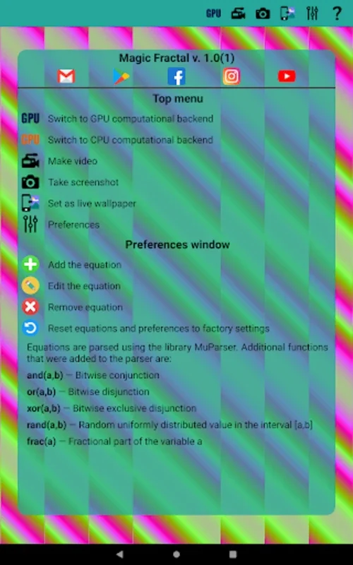 Magic Fractal Live Wallpaper for Android - Customizable Visuals
