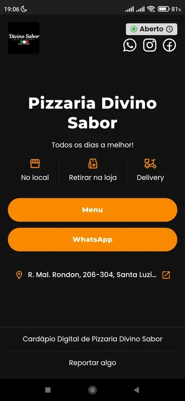 Pizzaria Divino Sabor for Android - Delicious Pizza at Your Fingertips