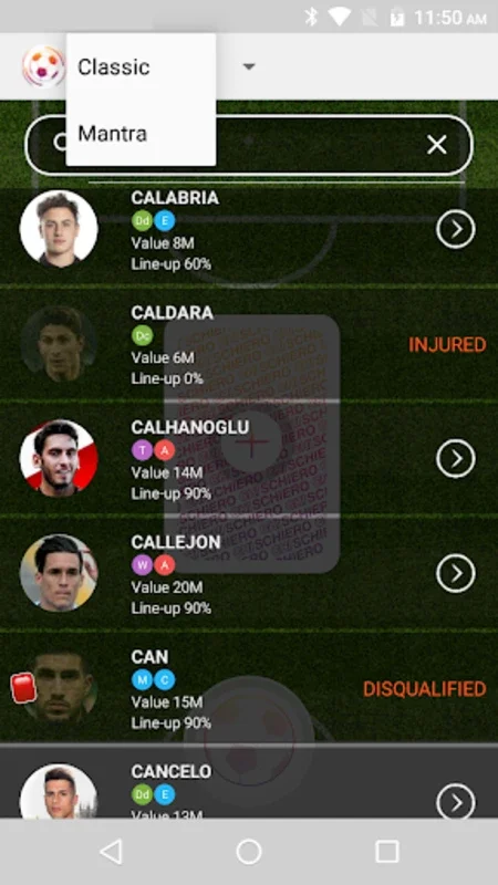 Chi Schiero for Android - Optimize Fantasy Teams