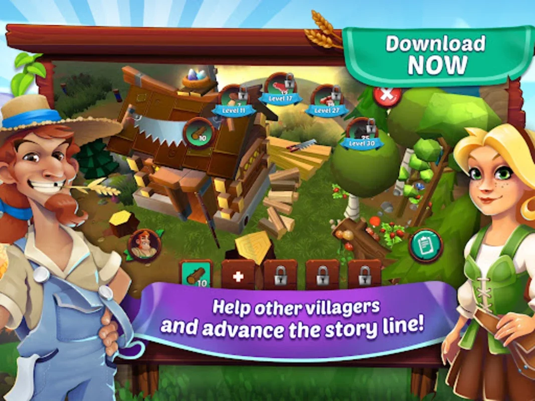 Farmers Conquest Village Tales for Android - Engaging Rural Sim