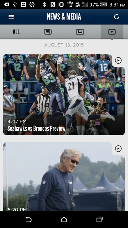 Seahawks for Android: Your All - in - One NFL Fan Experience