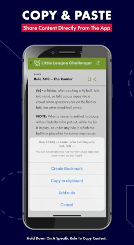 Little League Rulebook for Android: Comprehensive Rules App