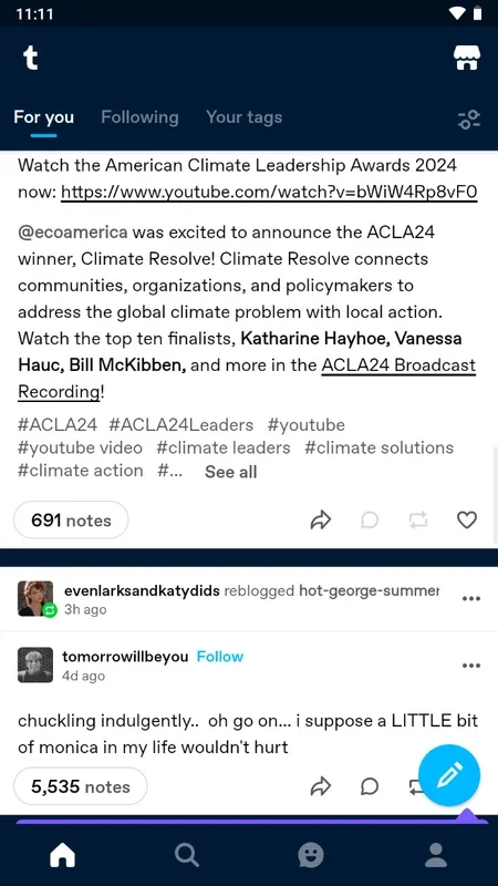 Tumblr for Android - Engaging Social Media App