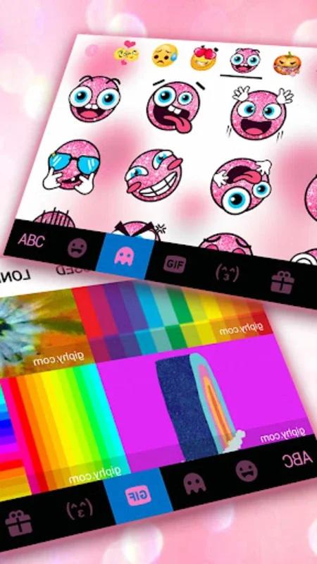 Glitter Pink Panda Keyboard Th for Android - Enhance Typing