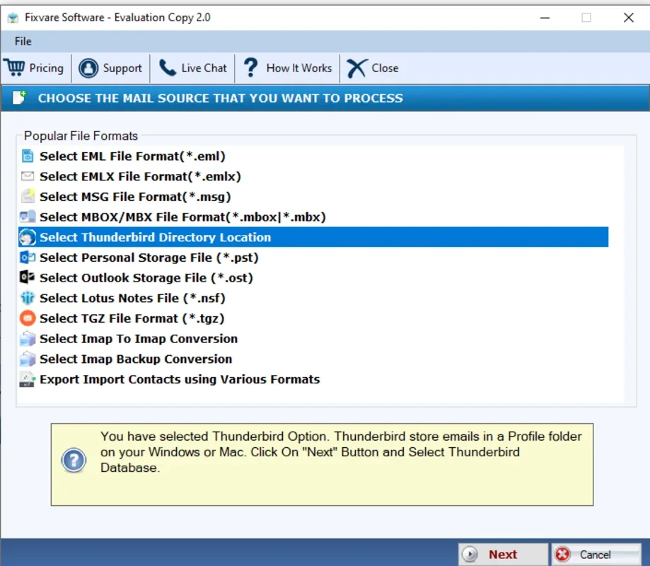 FixVare Thunderbird to PST Converter for Windows: Effortless Conversion