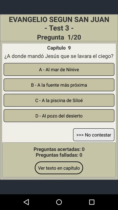 El gran juego de la Biblia for Android - Test Your Bible Knowledge