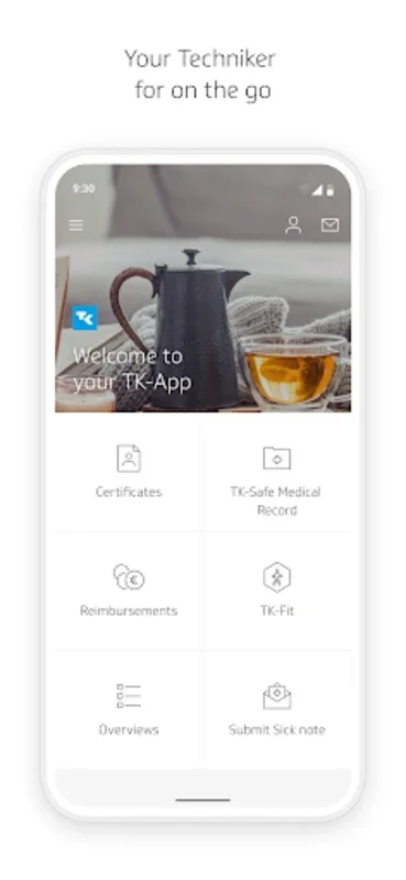 TK - App for Android: Manage Health and Earn Bonus Points