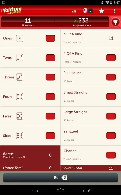 Yahtzee With Buddies for Android - Enjoy Addictive Dice Fun