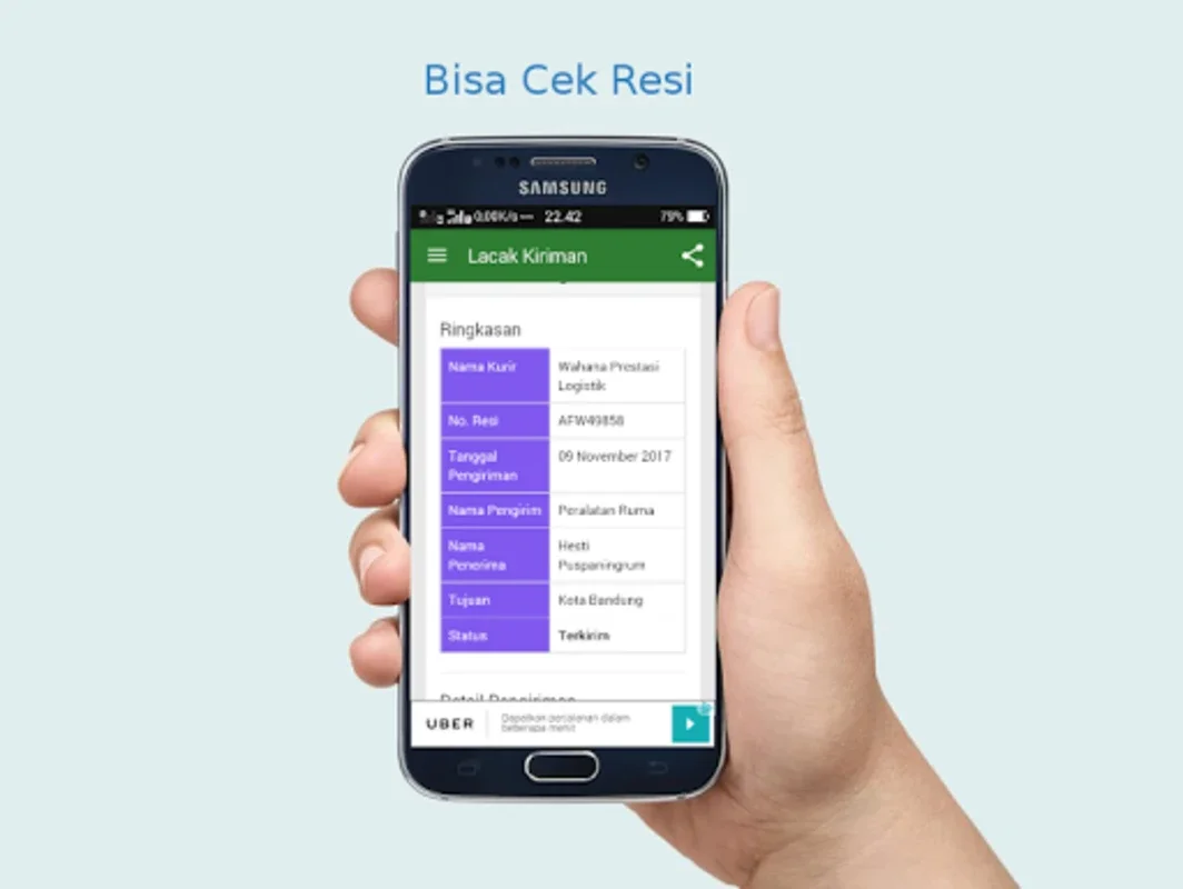 Cek Ongkir JNE, TIKI, POS (Al for Android - Check Shipping Costs Easily