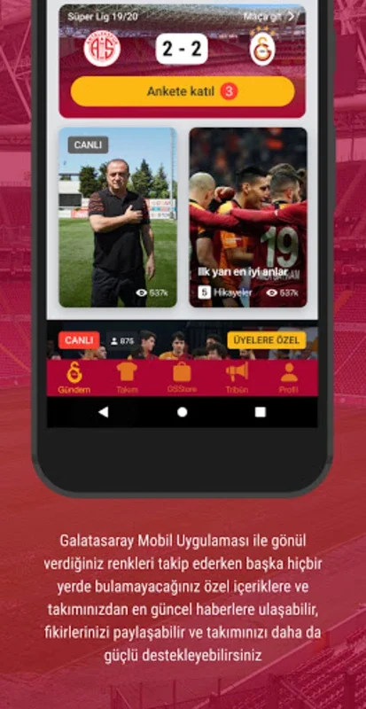 Galatasaray for Android - Stay Connected with Your Team