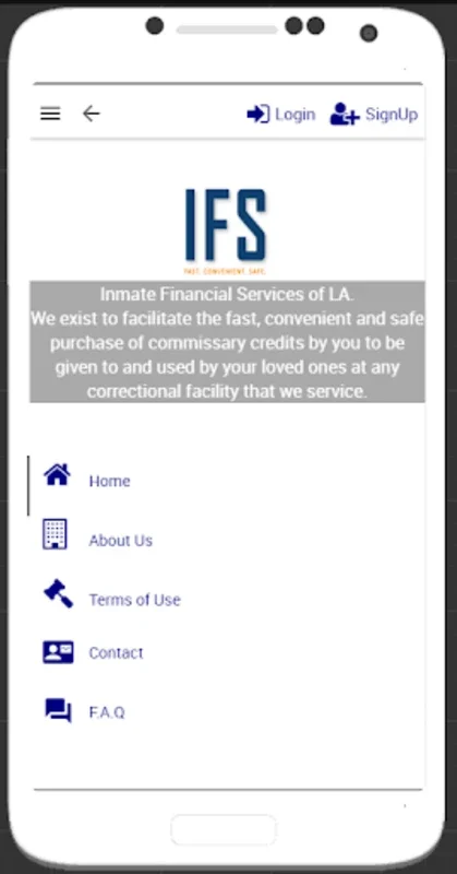 Inmate Financial Services for Android: Streamlined Commissary Support