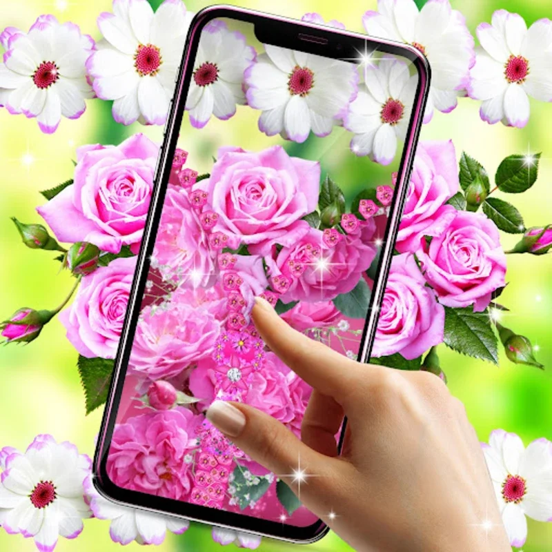 Flower lock screen zipper for Android - Enhance Device Aesthetics