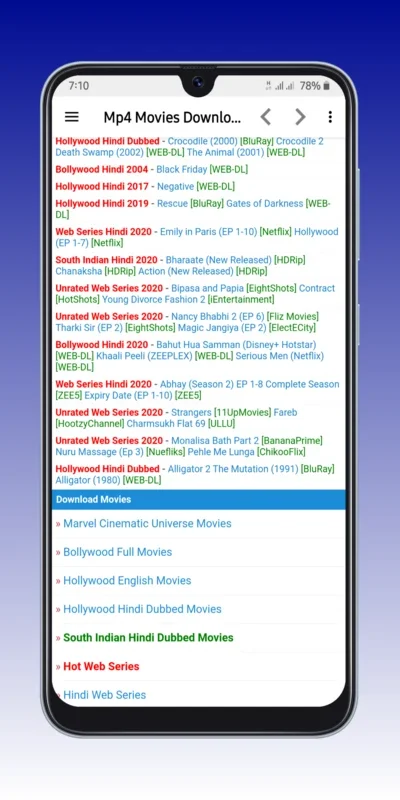 Mp4 Movies Downloader for Android - Download Easily