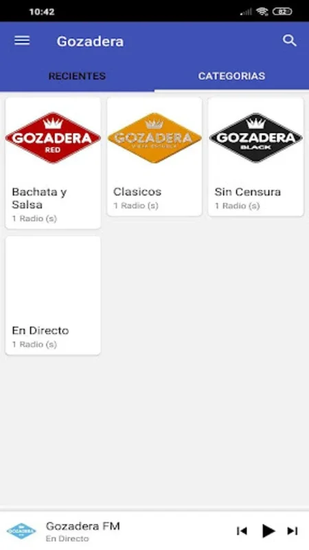 Gozadera for Android - Enjoy Spanish Music On-Line