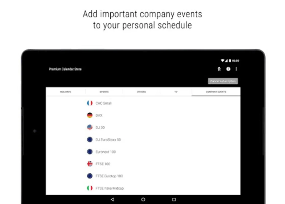 Premium Calendar Store for Android - Stay Organized with Global Calendars