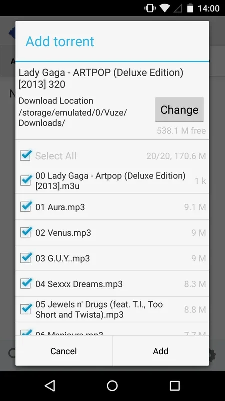 Vuze for Android - Seamless File Downloading