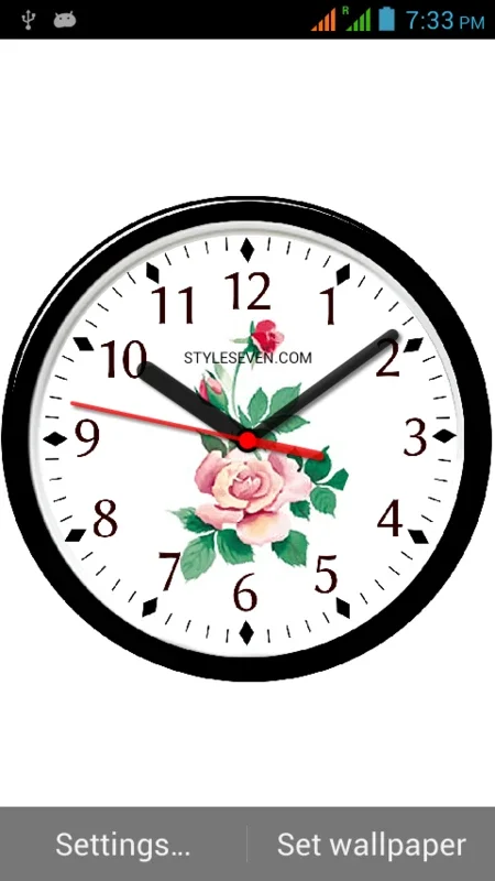 Skin Analog Clock - 7 for Android: Elegant and Functional Timekeeping