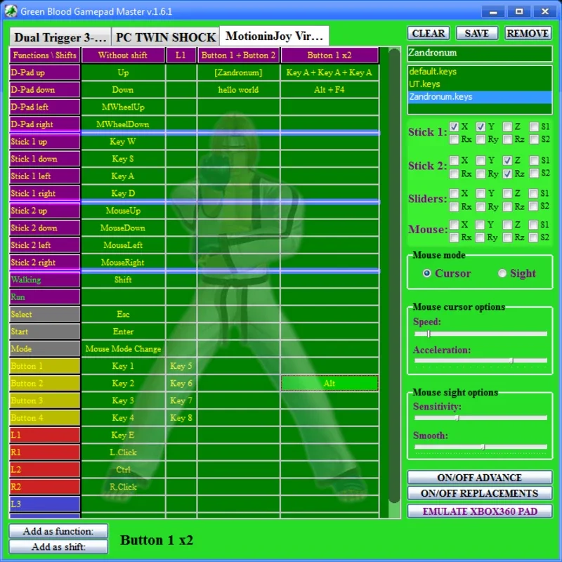 Green Blood Gamepad Master for Windows - Customize Your Controller