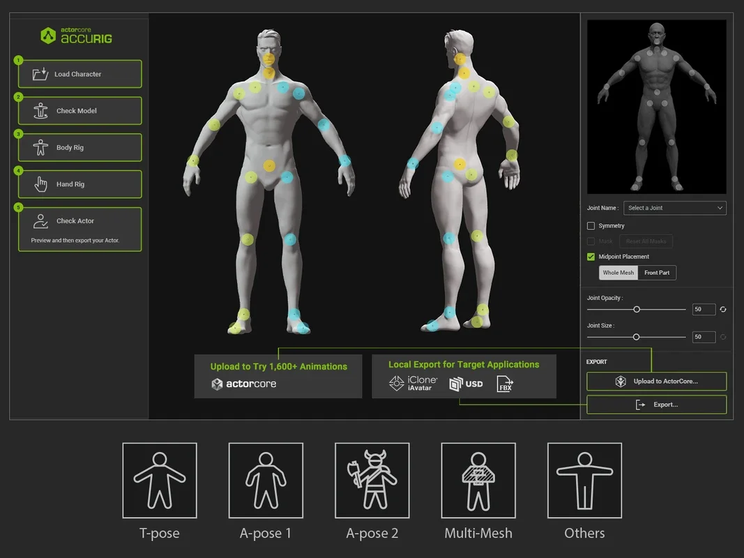 AccuRIG for Windows - Simplify Character Rigging