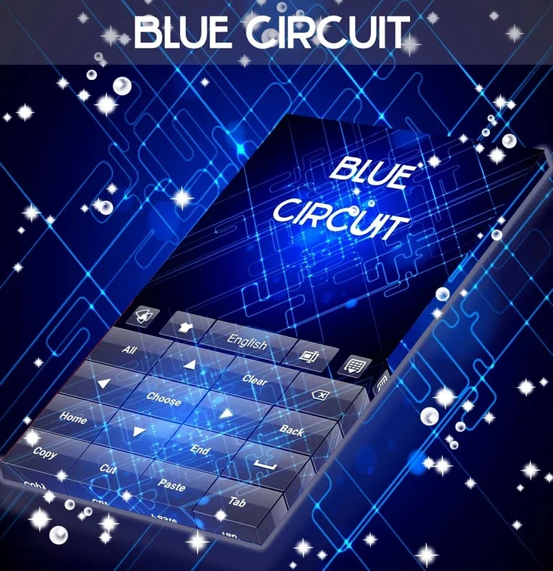 Blue Circuit GO Keyboard Theme for Android - Enhance Typing