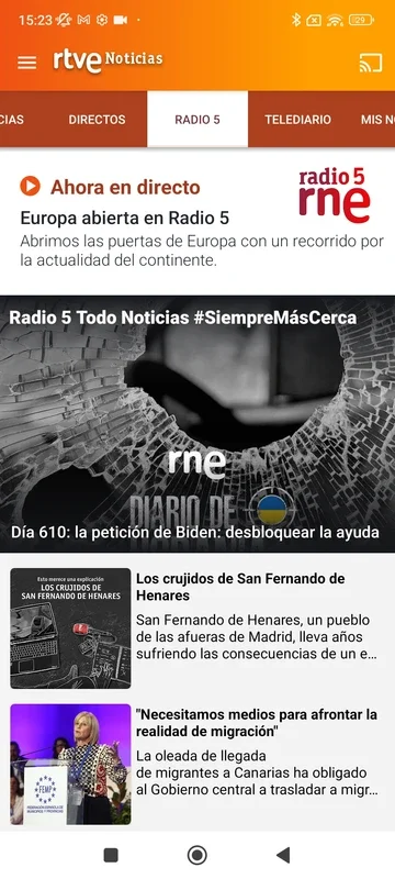 RTVE Noticias for Android: Stay Informed