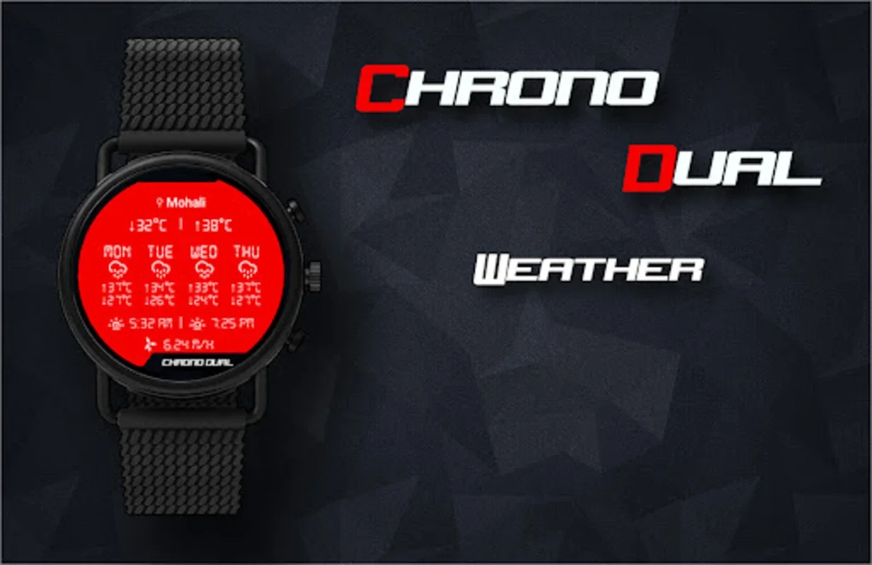 Chrono Dual Watch Face for Android: Stylish & Functional