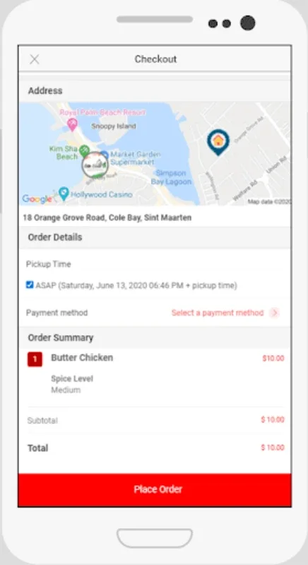 orders.sx for Android - St. Maarten's Food Delivery App