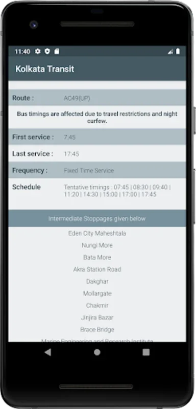 Kolkata Transit for Android - Navigate Kolkata with Ease