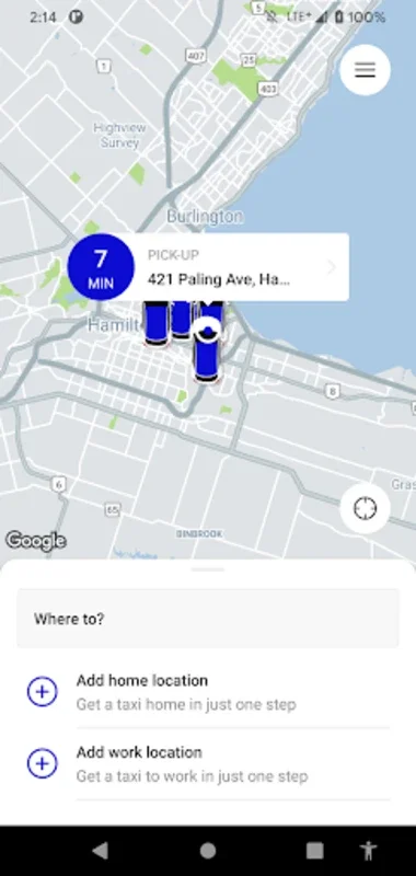 Blue Line Taxi Hamilton for Android - Effortless Booking