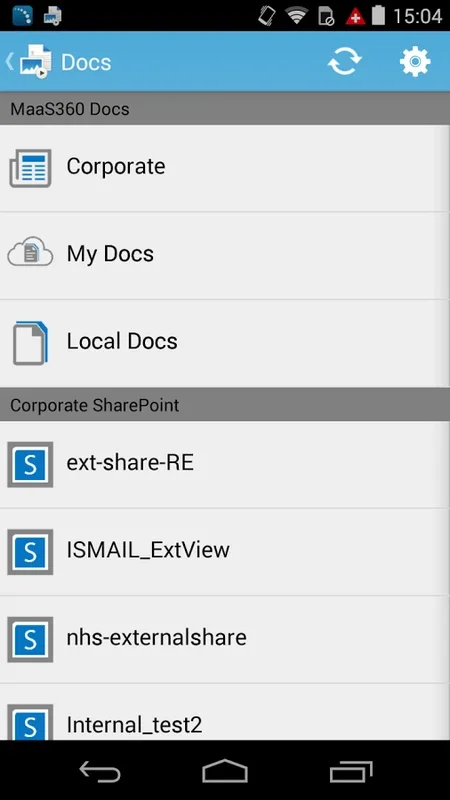 MaaS360 Docs for Android - Securely Access Enterprise Docs