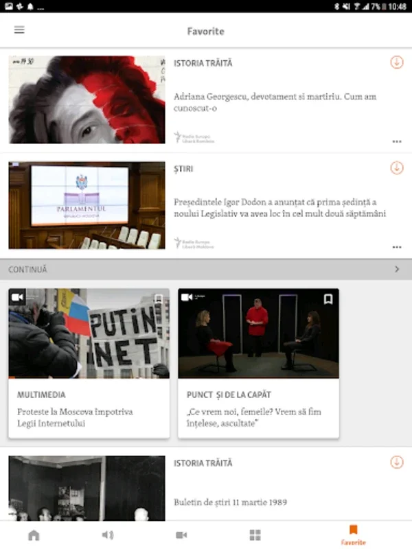 Radio Europa Liberă for Android - Personalized News App