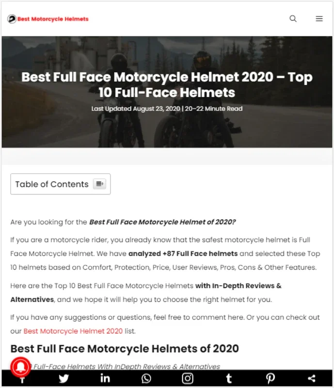 Motorcycle Helmet App for Android - Find Reliable Helmets