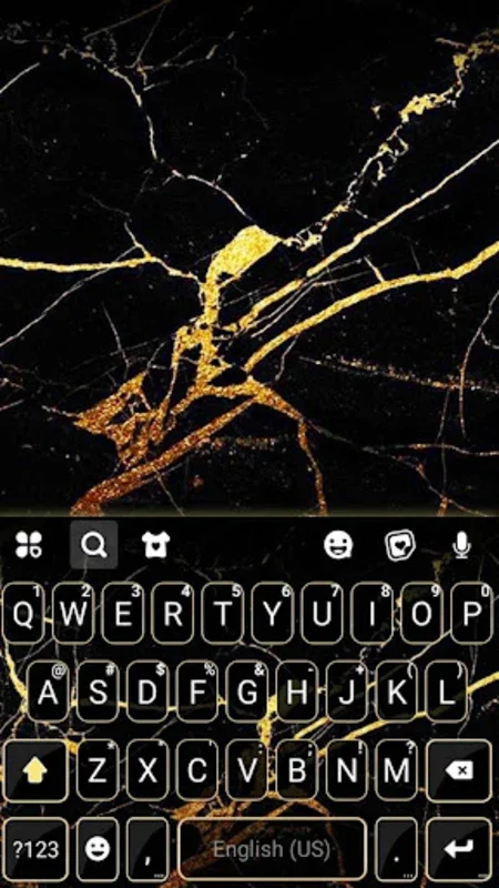 Gold Black Marble for Android - Customize Your Keyboard