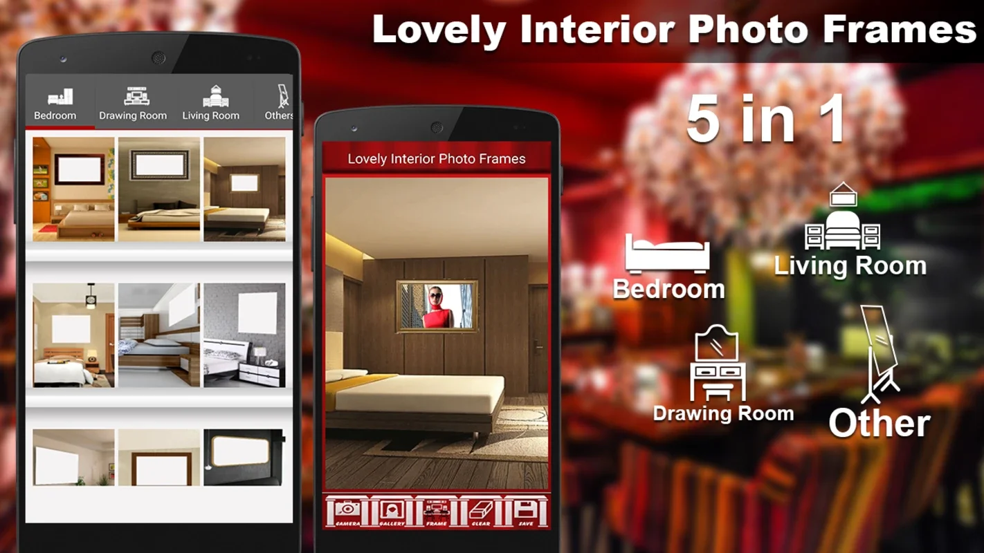 Lovely Interior Photo Frames for Android: Enhance Photos