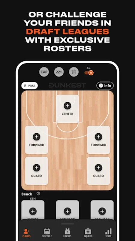 Dunkest - NBA Fantasy for Android - Manage Your Team