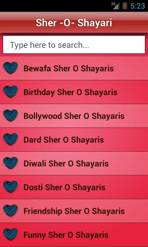 Sher O Shayari Collection for Android - Express Emotions