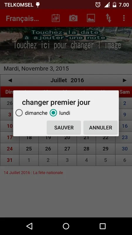 Français Calendrier for Android: Stylish and Functional Calendar