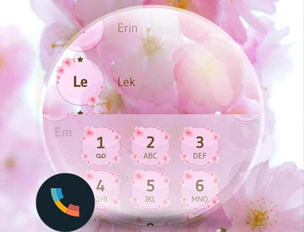 Theme Dialer Love Sakura for Android - Enhance Your Phone