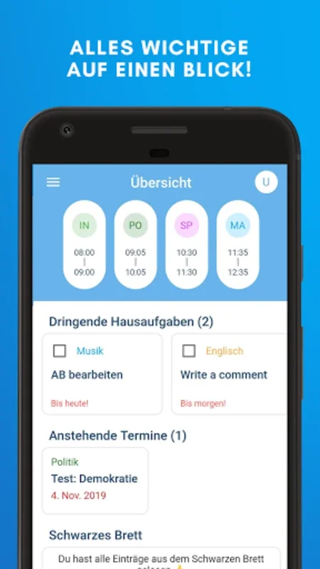 Schulplaner for Android: Streamlined School Organization