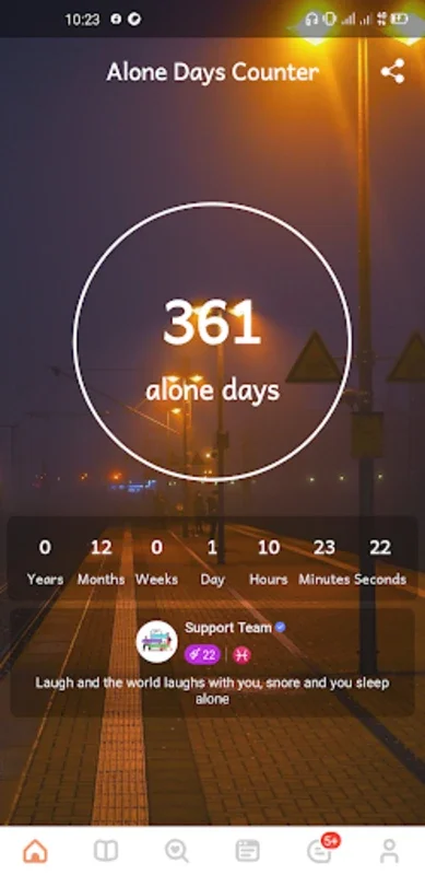 Alone Days Counter for Android - Track Solitude