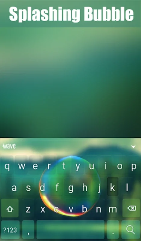 Splashing Bubble Keyboard for Android - Enhance Typing