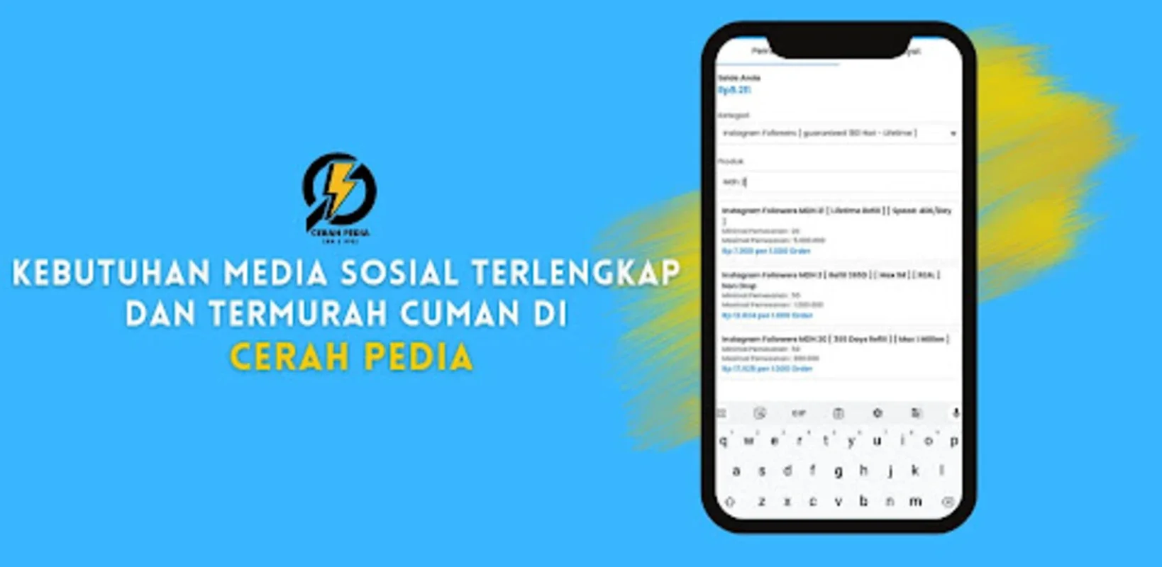 Cerah Pedia SMM for Android - Enhance Your Social Media