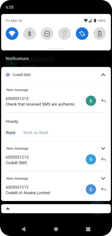 CodeB SMS for Android - Stay Connected Securely