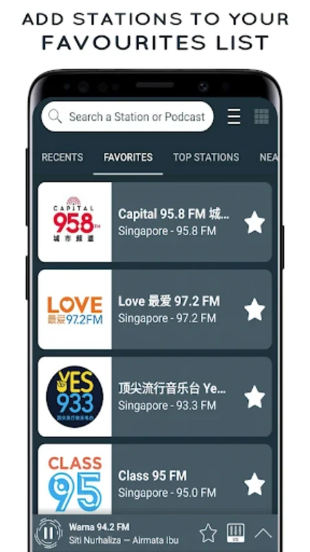 Radio Singapore for Android - Exceptional Radio Experience