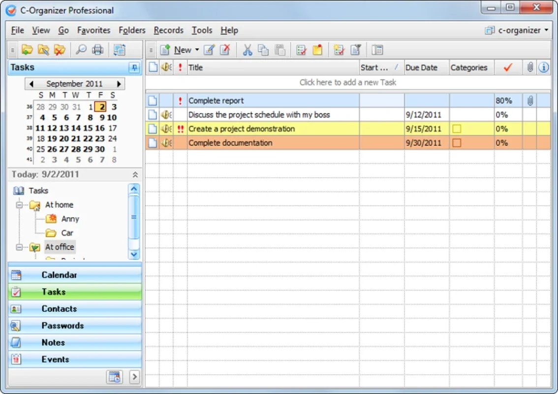 C - Organizer for Windows: Organize Your Life