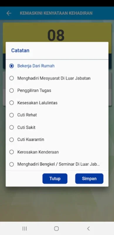 eProKehadiran MBIP for Android - Efficient Attendance Tracking