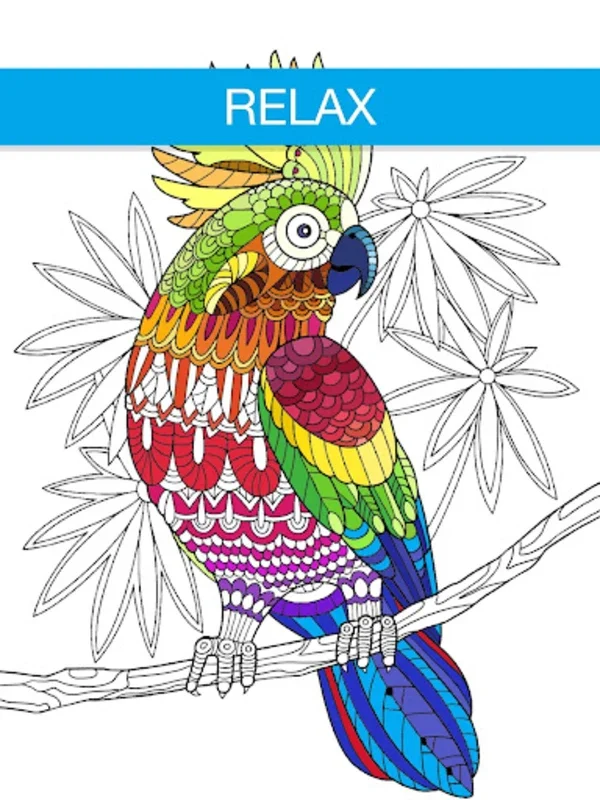 Free Adult Coloring Book App | Animals for Android: Relax and Color