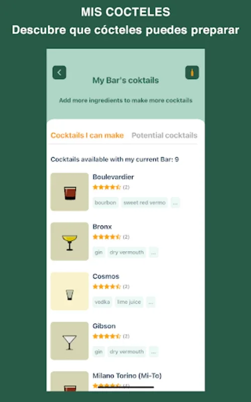 Mishela Cócteles for Android - Simplify Cocktail Crafting