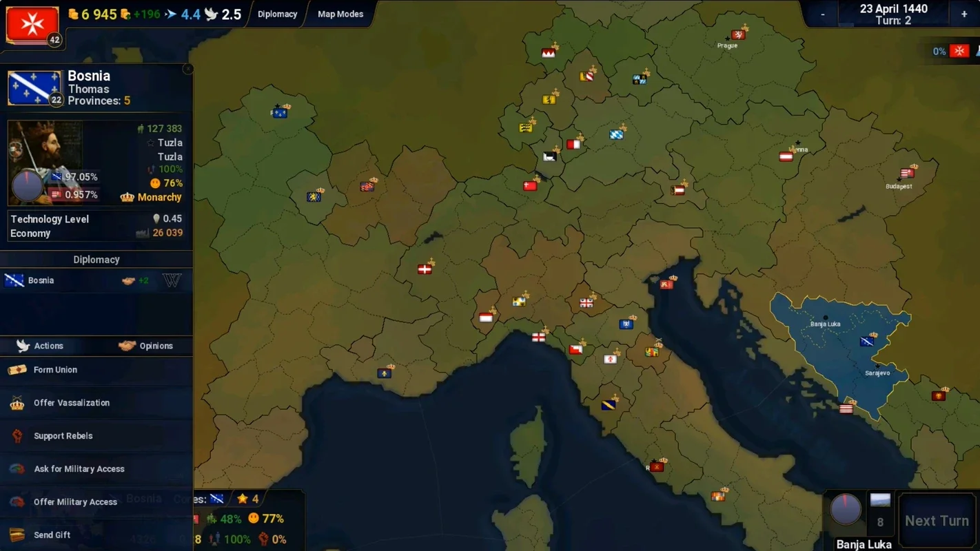 Age of History II - Lite on Android: A Captivating Grand Strategy Game