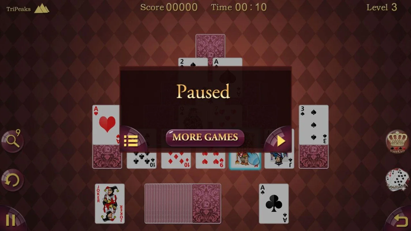 TriPeaks Solitaire for Android - Engaging Card Game